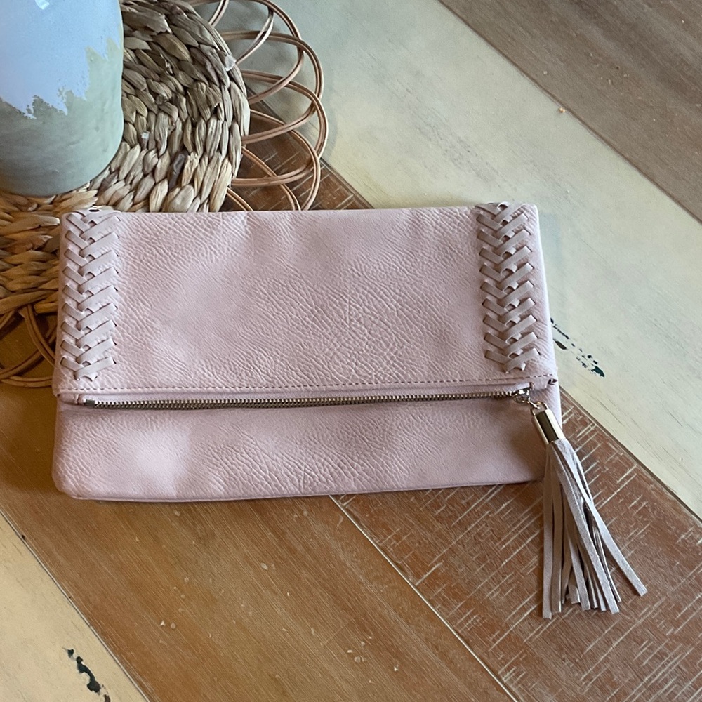 Dusty Rose Boho Clutch